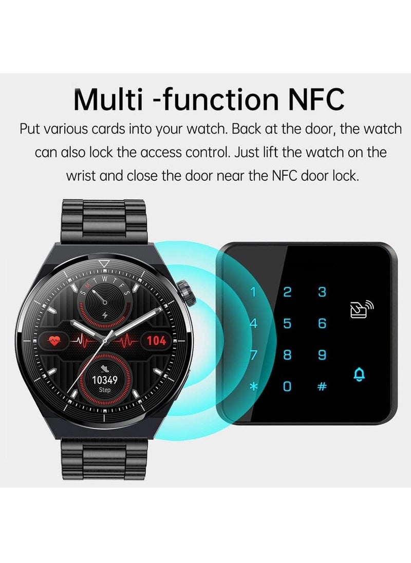 Generic - Smart Watch for Men with Bluetooth Calls, Fitness Tracker, Heart Rate, Blood Oxygen, Sleep Tracker, Health Watch, IP68 Waterproof for Android iOS (Sliver) - Image 1
