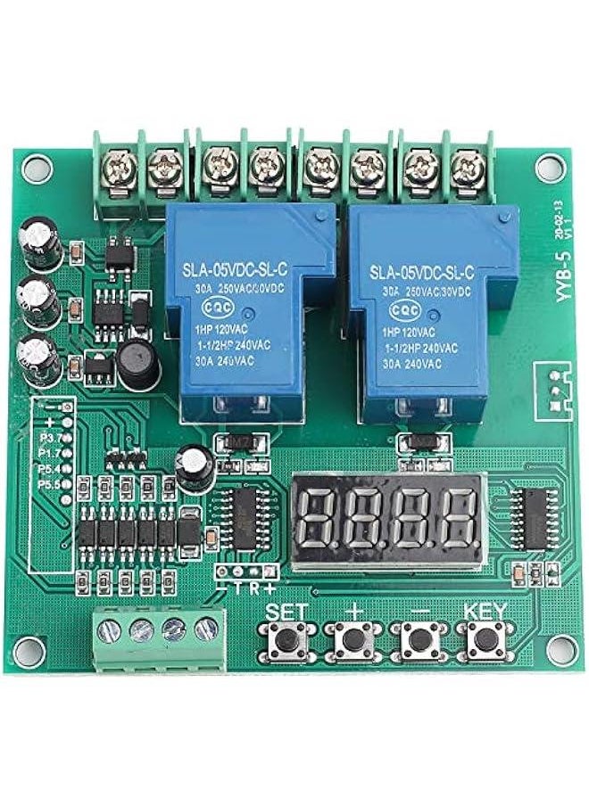 Generic - YYB-5 12v 24v Motor Forward/Reverse Control Board Two Relay Delay Timing Cycle Module Linear Actuator Control Board 2 Relay Timer - Image 1