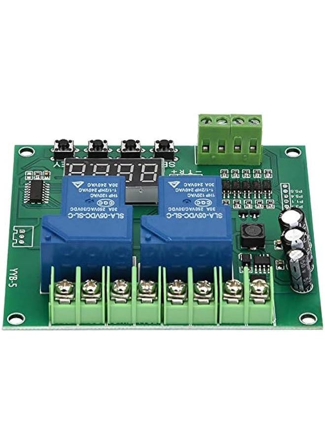 Generic - YYB-5 12v 24v Motor Forward/Reverse Control Board Two Relay Delay Timing Cycle Module Linear Actuator Control Board 2 Relay Timer - Image 1