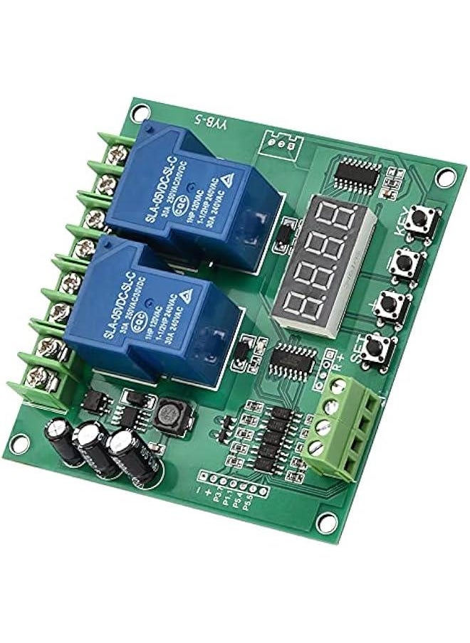 Generic - YYB-5 12v 24v Motor Forward/Reverse Control Board Two Relay Delay Timing Cycle Module Linear Actuator Control Board 2 Relay Timer - Image 1