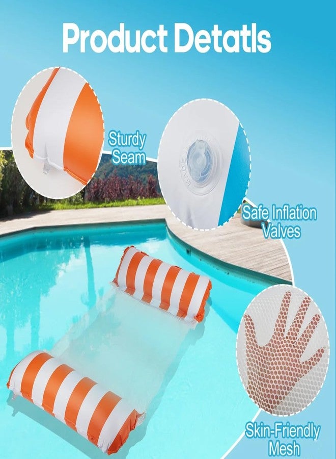 AMZALI Inflatable Pool Floats Hammock, Multi-Purpose 4-in-1 Pool Floats for Adults, Swimming Pool Water Hammock Lounge Pool Rafts Water Fun and Rest 2 Pack - Image 5