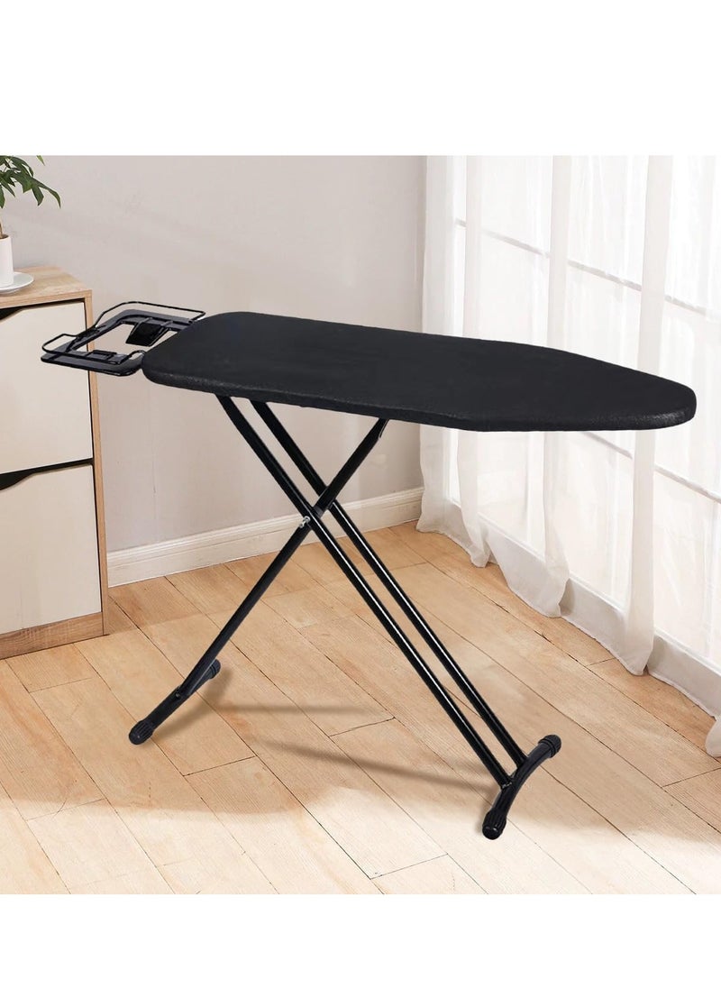 MarlaMall Ironing Board 110x33cm, Folding Ironing Stand with Jumbo Iron Rest, Heavy Sturdy Metal Frame Legs Iron Stand, Ironing Board Adjustable Height for Home Laundry Room or Dorm Use  - Image 1