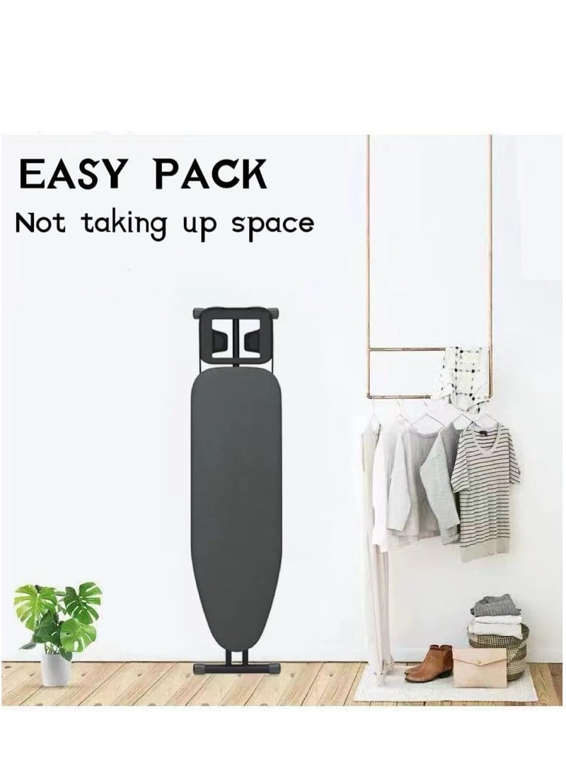 MarlaMall Ironing Board 110x33cm, Folding Ironing Stand with Jumbo Iron Rest, Heavy Sturdy Metal Frame Legs Iron Stand, Ironing Board Adjustable Height for Home Laundry Room or Dorm Use  - Image 2