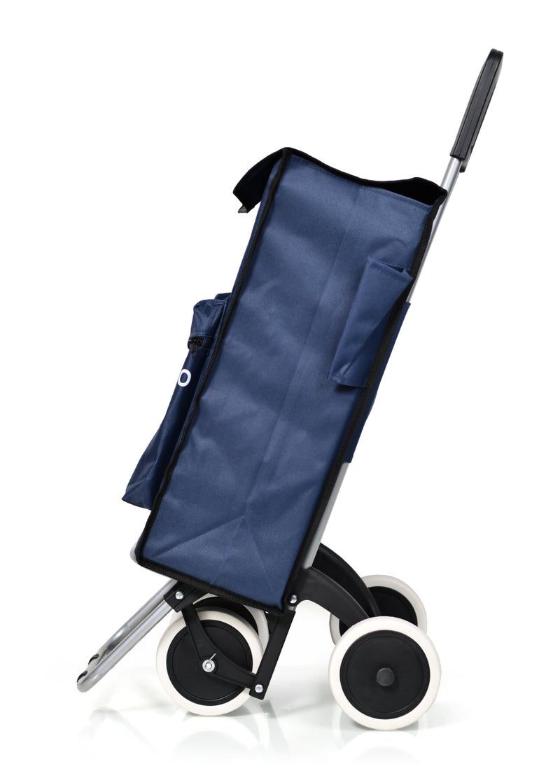 Shopping cart with ice-cold pocket fashionable with 4 large wheels suitable for off-road use suitable for home camping and picnic  - Image 3