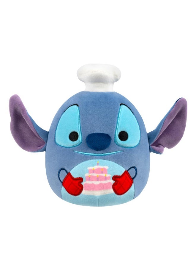 Squishmallows SQDI - Medium Plush (10" Disney - Chef Stitch with Cake) (CP of 4) - Image 1