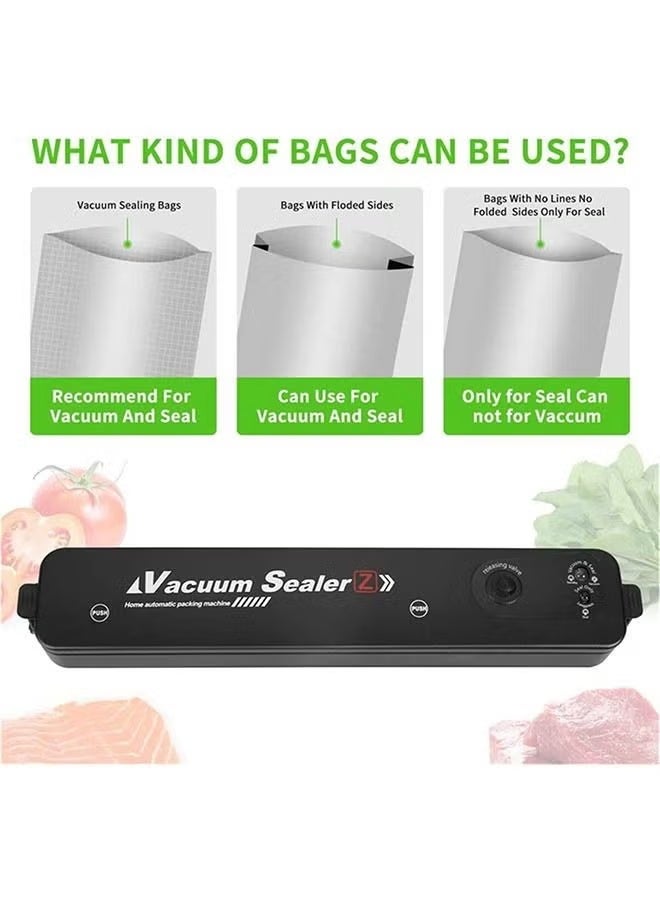 عربست آلة ختم تفريغ الطعام القوية -تصميم صغير، تشغيل تلقائي، صمت فائق و ختم سريع 15 Sec -نظام ختم الطعام الأسود لجميع الأنواع - Image 4