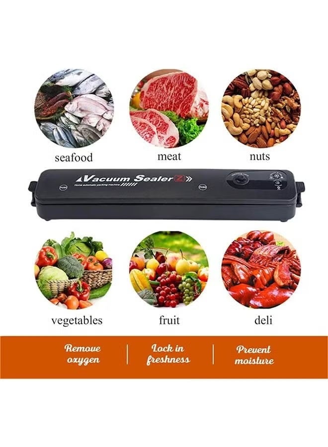 عربست آلة ختم تفريغ الطعام القوية -تصميم صغير، تشغيل تلقائي، صمت فائق و ختم سريع 15 Sec -نظام ختم الطعام الأسود لجميع الأنواع - Image 2