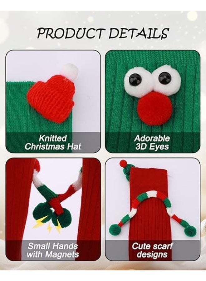 جوارب عيد الميلاد المتشابكة، زوجان من الجوارب المغناطيسية اللطيفة والمضحكة، جوارب العطلات المجنونة، هدايا عيد الميلاد المبتكرة للزوجين - Image 4