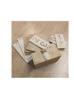 Generic Wooden Perpetual Calendar, Buery Vintage Wood Block Perpetual Calendar Desk Accessory Month Week Date Blocks for Desk Home Office Decoration  - Image 5