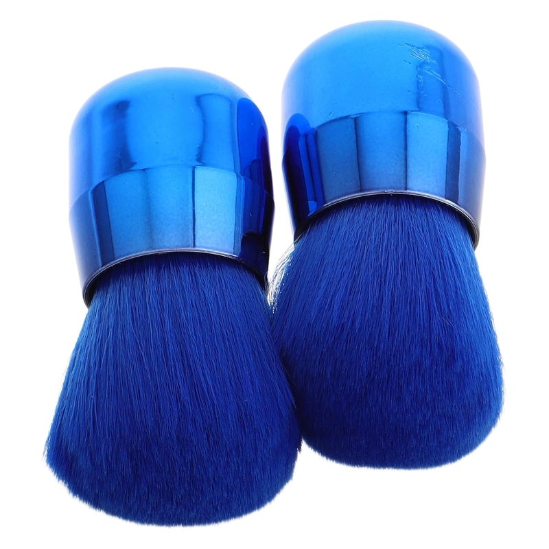 iplusmile 2pcs Mushroom Shaped Makeup Brushes Large Blush Powder Brush Portable Cosmetic Face Blush Tools for Travel and Makeup Application - Image 1