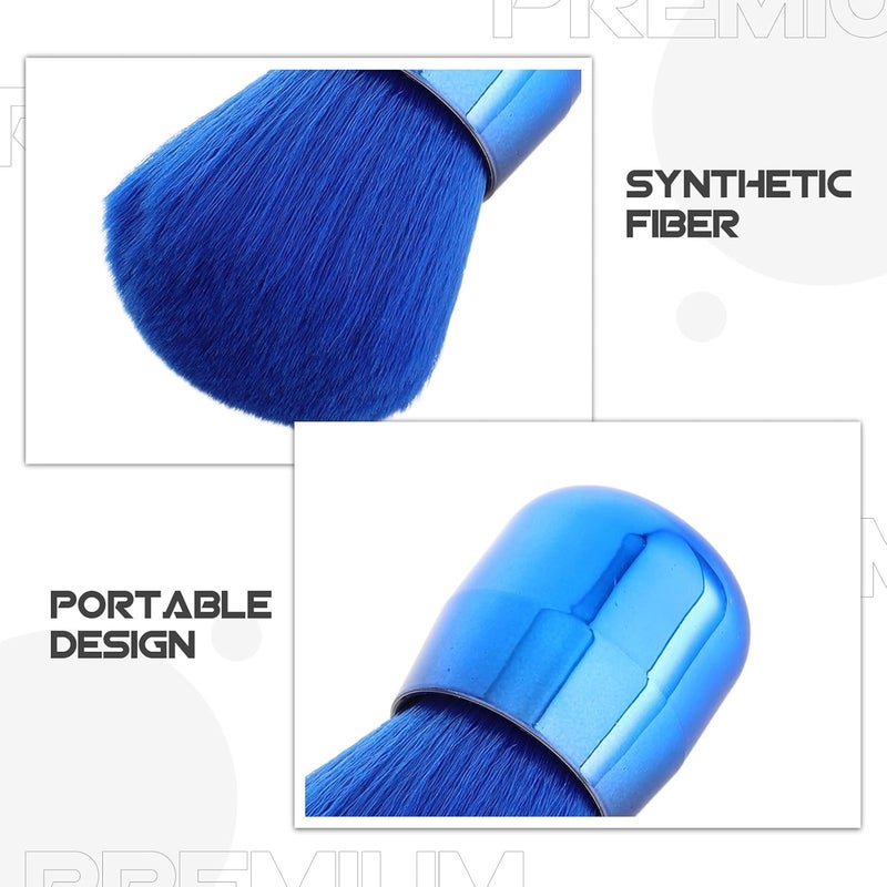 iplusmile 2pcs Mushroom Shaped Makeup Brushes Large Blush Powder Brush Portable Cosmetic Face Blush Tools for Travel and Makeup Application - Image 3
