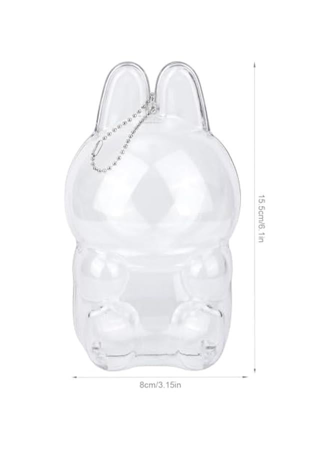 Clear Figure Display Bag with Keychain, Hanging Blind Box Organizer Portable Collectibles Display Carrying Case Dustproof Mini Doll Pouch Small Storage Bag for Collectors  - Image 2