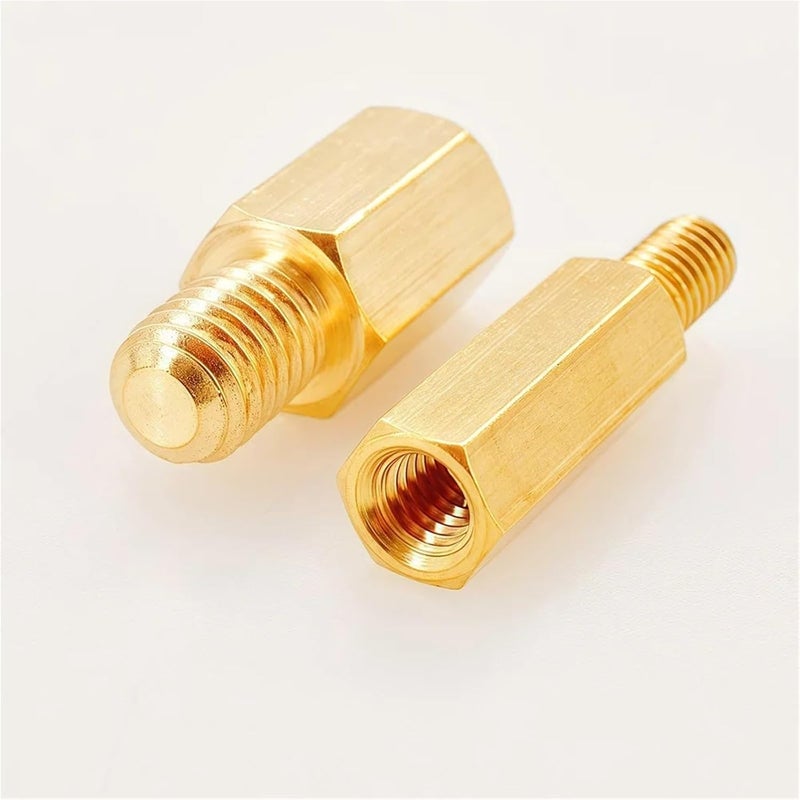 Hex Spacer Nut 30pcs Hex Brass Male Female Motherboard Standoff for Circuit Board, PCB Board etc(6mm,M3(Thread 6mm)) - Image 5