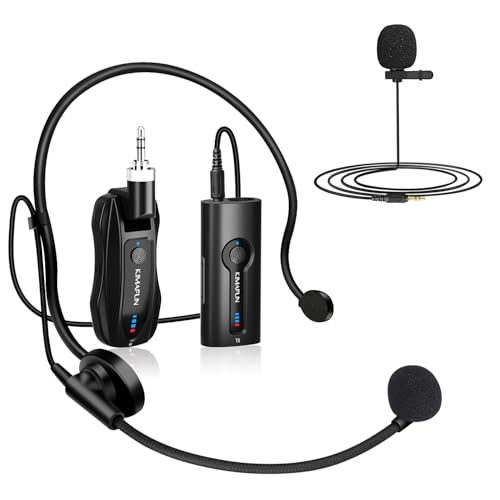 KIMAFUN Wireless Lavalier Microphone System Wireless 24GHz Lapel Mics Handheld Mic 2 in 1 for Teaching Teachers Speech Tour Guiding Speaker Amplifier PA System Broadcast KMG701TX1RX - Image 1