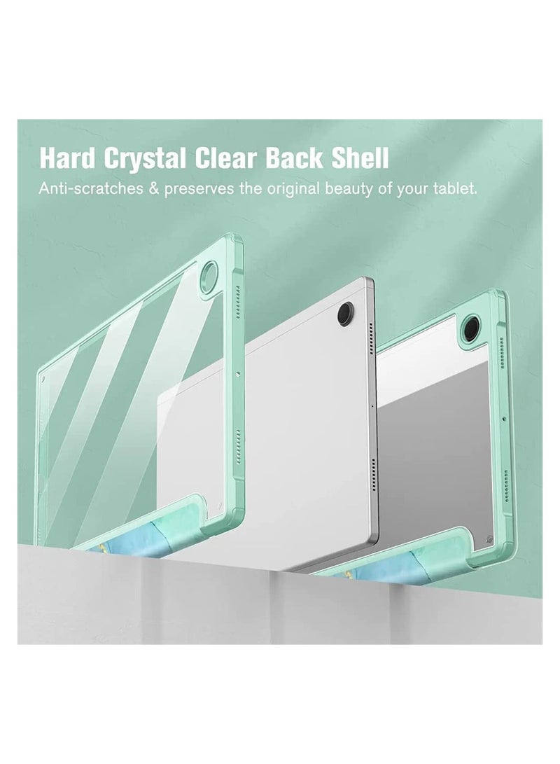 SYOSI Comptible for Samsung Galaxy Tab A8 Case Hybrid Slim Case for 10.5 Inch 2022 Model SM X200 X205 X207 Shockproof Cover with Clear Transparent Back Shell Auto Wake Sleep - Image 4