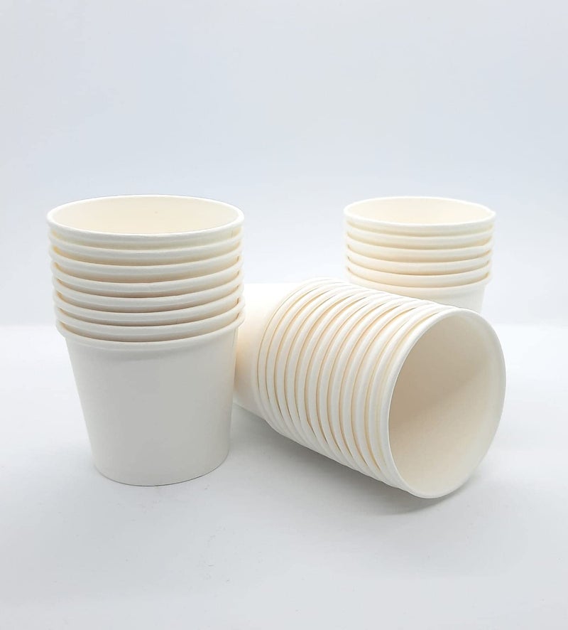 GRACE PAPER GLASS 150 ml White Pack of 200 Gold Quality Paper Cup Disposable for Party, Paper Cups for Hot and Cold Beverages (Pack of 200) - Image 2
