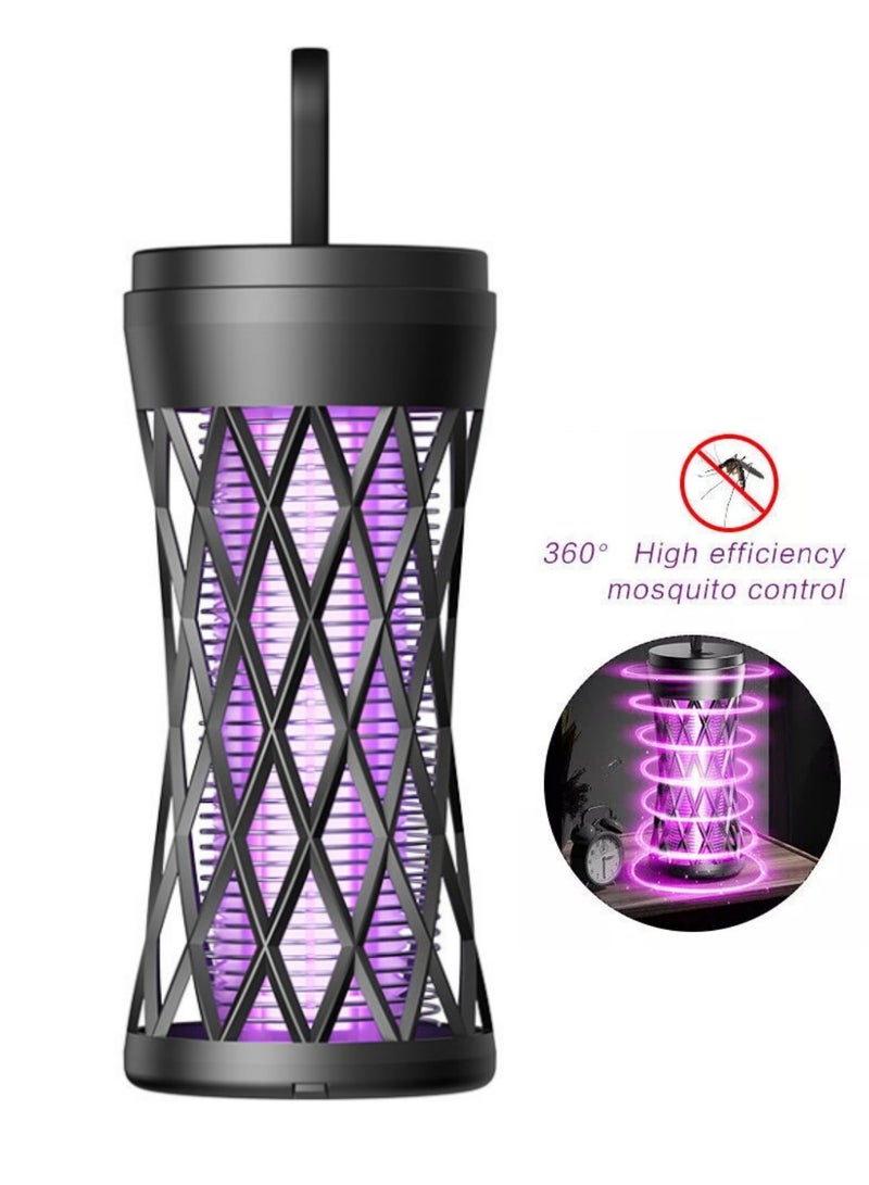 Mmmon Electric Bug Zapper, Mosquito Zapper, Electric Fly Zapper, Mosquito Killer, Fly Traps, USB Rechargeable, Indoor Outdoor Available  - Image 1