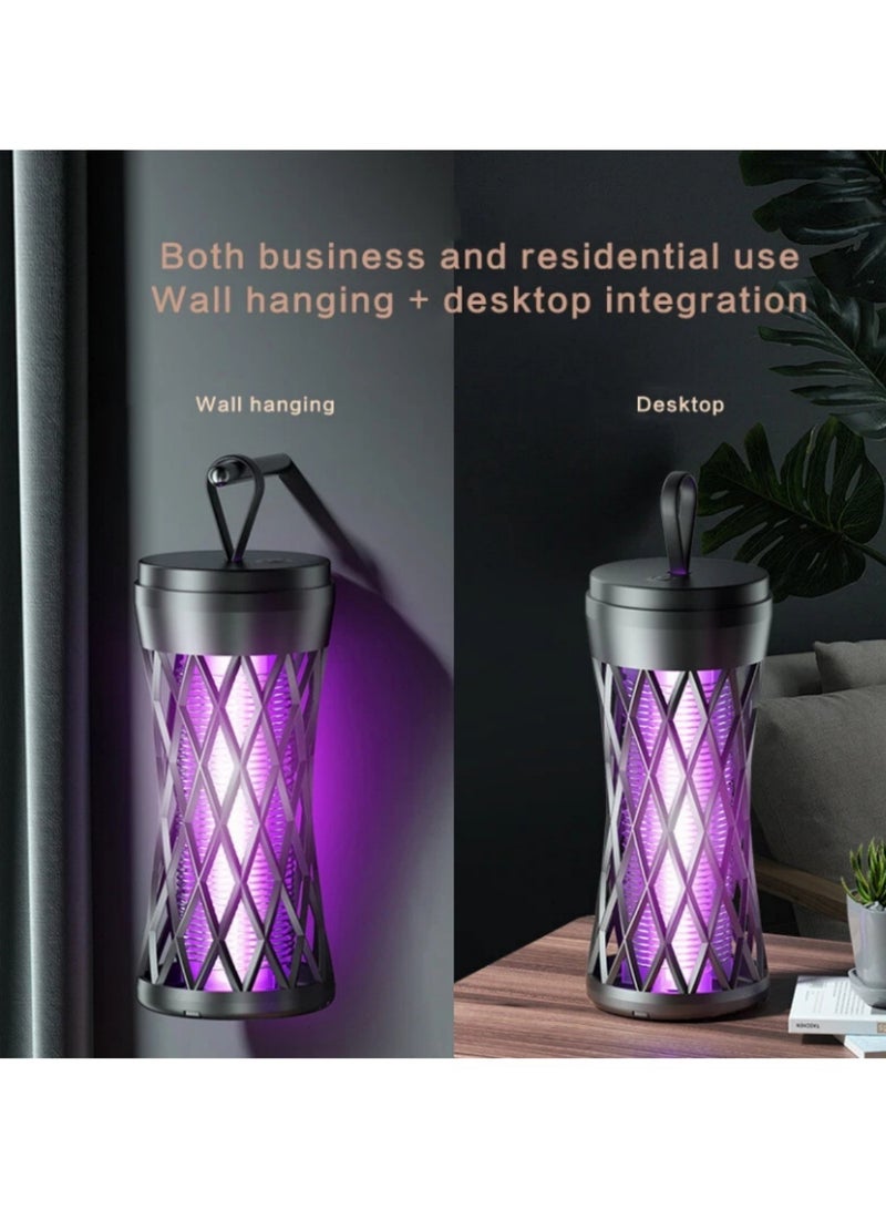 Mmmon Electric Bug Zapper, Mosquito Zapper, Electric Fly Zapper, Mosquito Killer, Fly Traps, USB Rechargeable, Indoor Outdoor Available  - Image 3