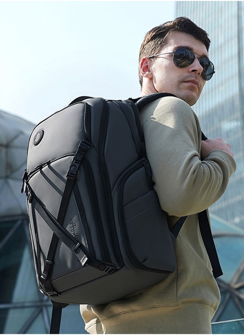 ARCTIC HUNTER - Professional Camera Backpack, DSLR/SLR Photography Waterproof Camera Bag with 15.6 inch Laptop Compartment and Tripod Holder, Grey - Image 1