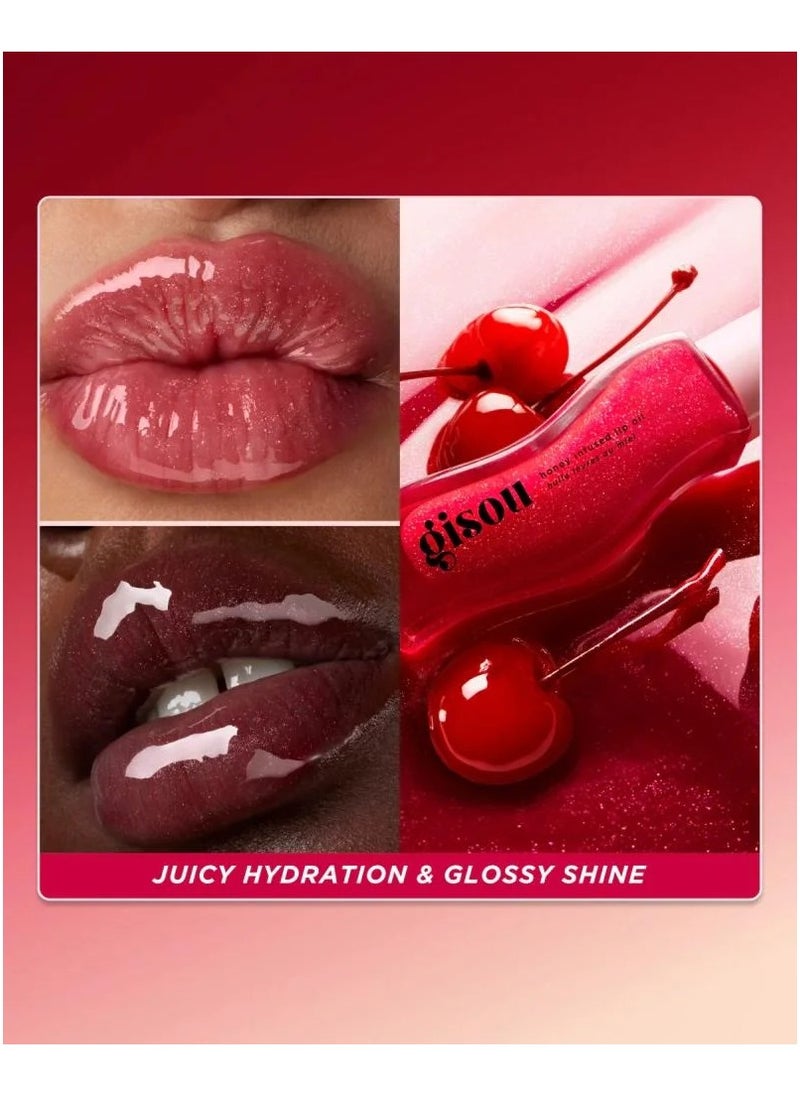 Gisou Gisou - 8ml - Honey Infused Lip Oil - Cherry on the cake  - Image 2