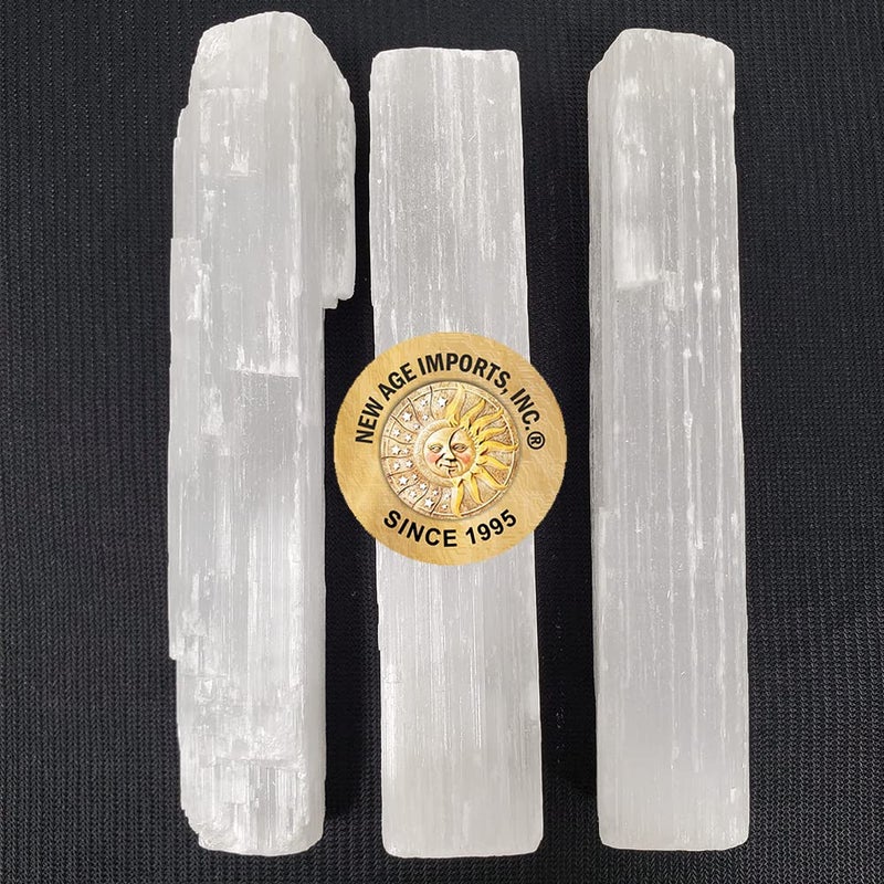 New Age Imports, Inc.Â® ~ Premium Quality Selenite Sticks 4". Great for Wicca, Reiki, Healing, Metaphysical, Chakra, Positive Energy, Meditation, Protection, Decoration or Gift (4" - 3 Stick Pack) - Image 4