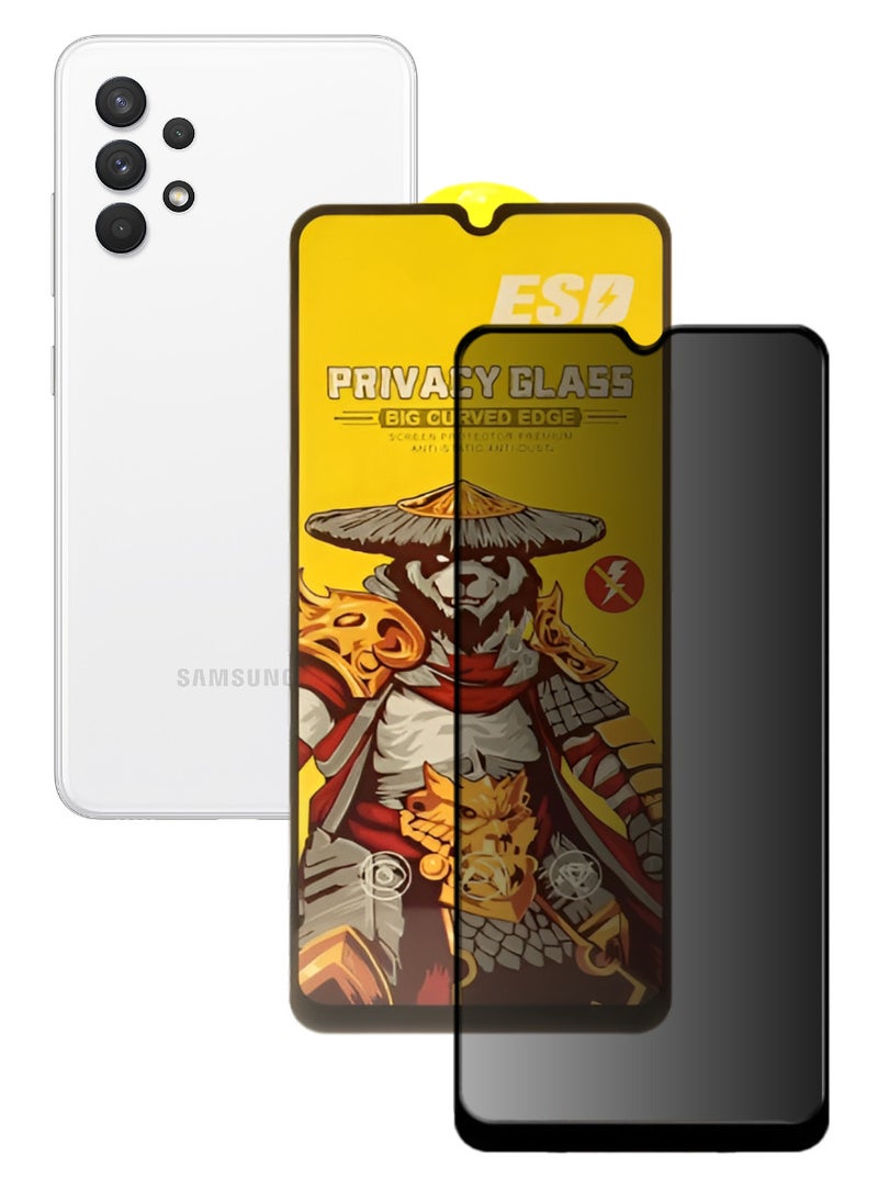 ESD Tempered Dustproof Privacy Glass Screen Protector Compatible For Samsung Galaxy A32 4G - Image 1