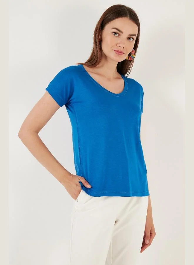 Lela Lela V-Neck Relaxed Fit Blouse with Slit Detail, 2-Pack, Women's Blouse 5862000S2