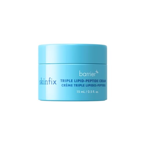 Skinfix Triple LipidPeptide Cream Mini  05 oz  Rich Face Moisturizer to Instantly Hydrate  Restore Dry Sensitive Skin  NonComedogenic Fragrance Free Vegan Cruelty Free