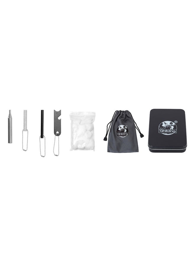 GHIKIING Fire-starting tool set, Black, Size 0.8*8 Cm - Image 1
