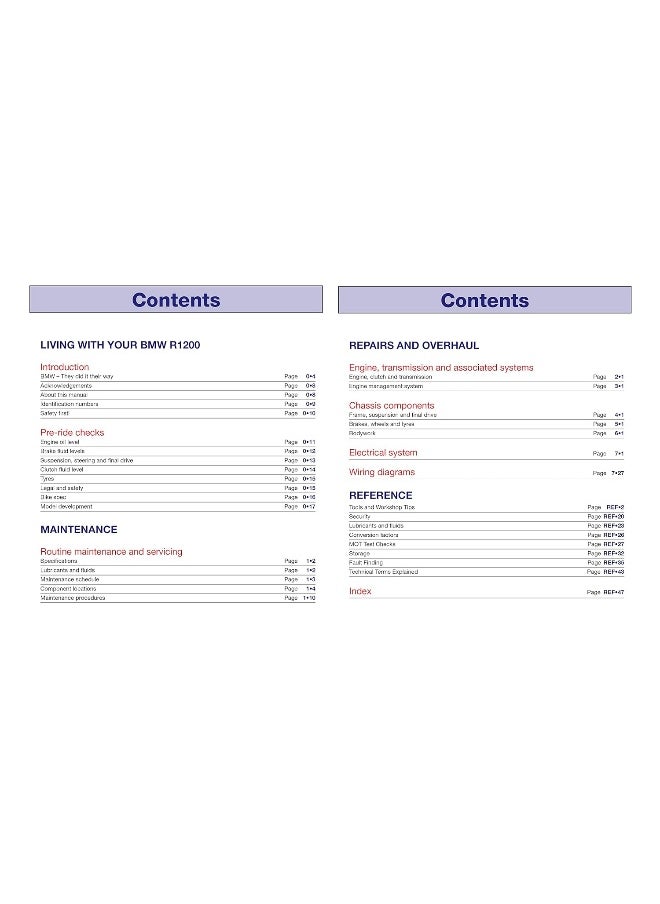 BMW R1200 Twins (04 - 09) Haynes Repair Manual  - Image 5