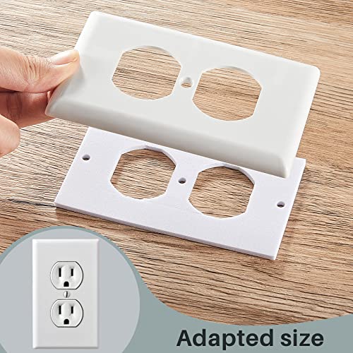 Tondiamo 30 Pcs Outlet Insulation and Draft Sealers Foam Insulation Pads Electrical Outlet Light Switch Covers Wall Gasket (White) - Image 4