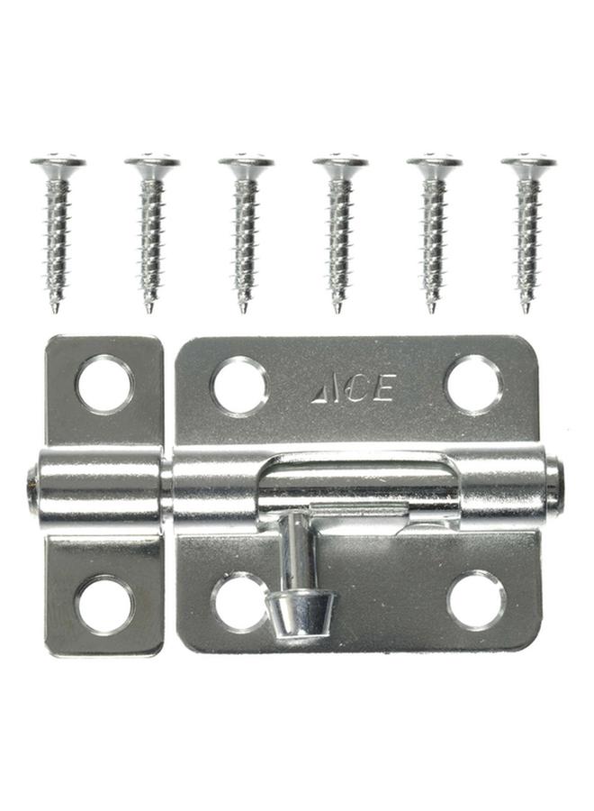 ACE Universal Mount Galvanized Rust-Resistant Secure Zinc-Plated Steel Barrel Bolt Silver 2.5inch 5302351 - Image 3