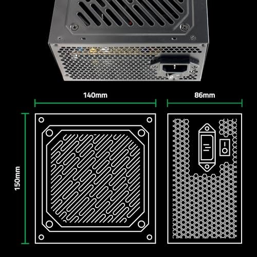 Artis EZ8898B-550 80 Plus Bronze Power Supply Unit with 12CM Thermally Controlled Silent Fan & DC to DC Technology - Image 5