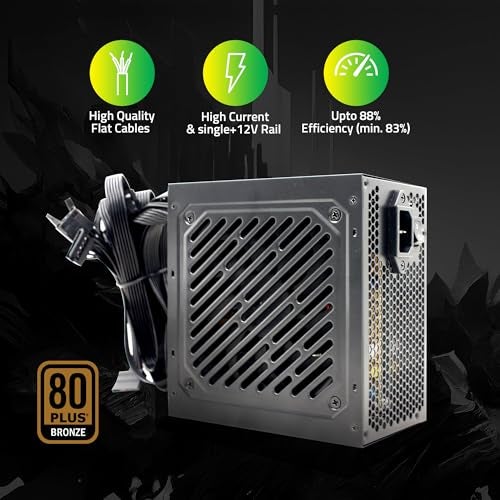 Artis EZ8898B-550 80 Plus Bronze Power Supply Unit with 12CM Thermally Controlled Silent Fan & DC to DC Technology - Image 2