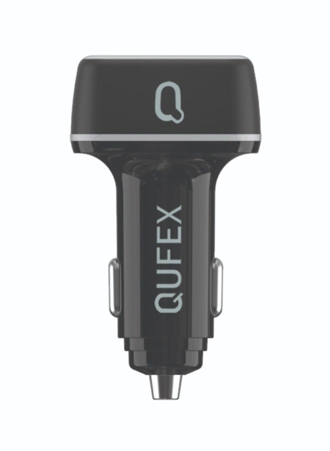 QUFEX شاحن سيارة 75 واط مزدوج PD+USB - Image 2