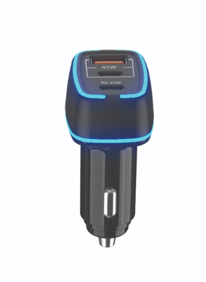 QUFEX شاحن سيارة 75 واط مزدوج PD+USB - Image 3