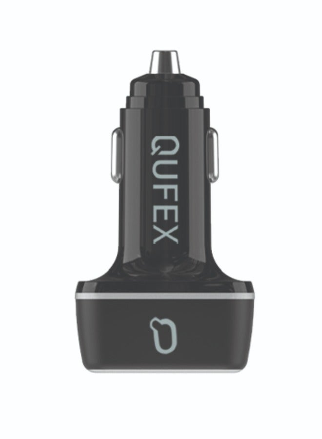 QUFEX شاحن سيارة 75 واط مزدوج PD+USB - Image 4