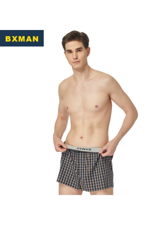 Bxman Loose Men's Underwear, Men's Boxer Briefs, Pure Cotton Woven Aro Pants, Men's Shorts, Men's Pajama Pants, 716 Set, 175l - Image 2