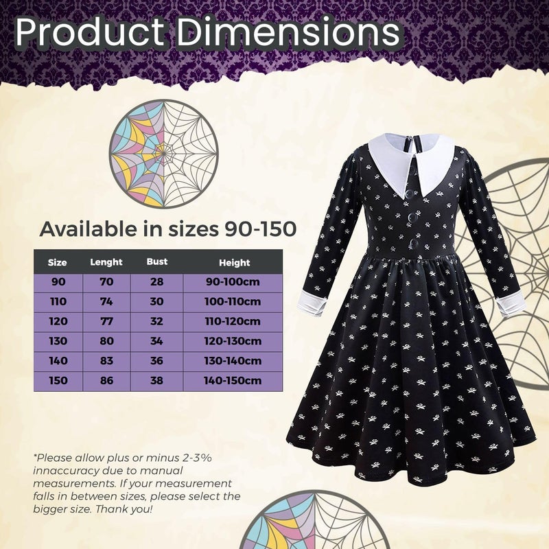 Home Smart Dress Costume for Girls black Color Custome with Accessories Ideal Gift for Birthday - Image 2