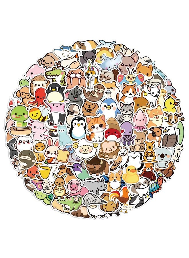 BBPOOL Animal Stickers for Kids, 100PCS Vinyl Sticker Pack for Waterbottle Laptop Skateboard Desk Pets for Kids Classroom Rewards Animal Theme Party Decor Back to School - Image 1