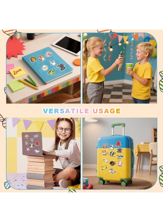 BBPOOL Animal Stickers for Kids, 100PCS Vinyl Sticker Pack for Waterbottle Laptop Skateboard Desk Pets for Kids Classroom Rewards Animal Theme Party Decor Back to School - Image 4