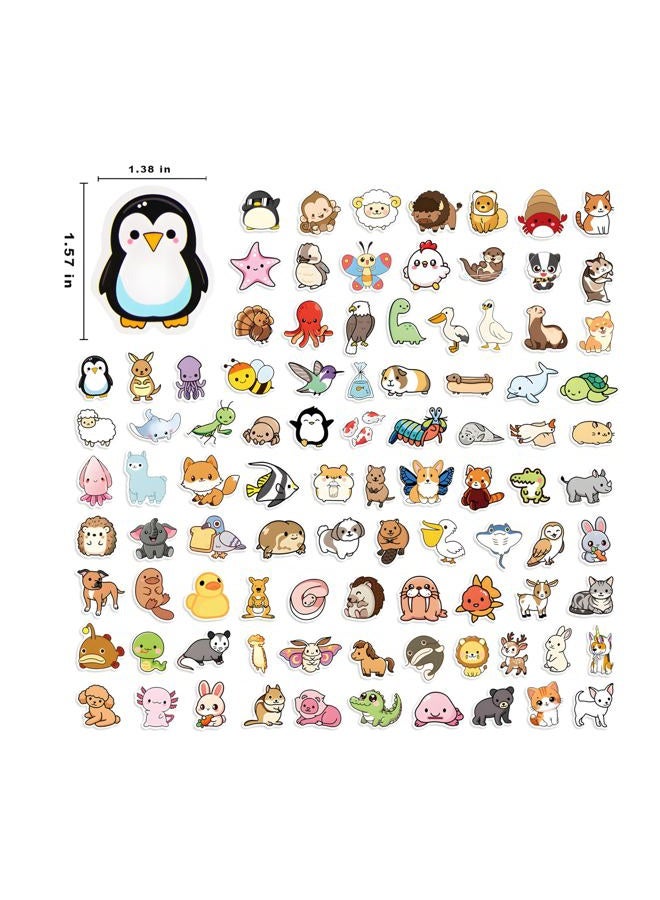 BBPOOL Animal Stickers for Kids, 100PCS Vinyl Sticker Pack for Waterbottle Laptop Skateboard Desk Pets for Kids Classroom Rewards Animal Theme Party Decor Back to School - Image 2