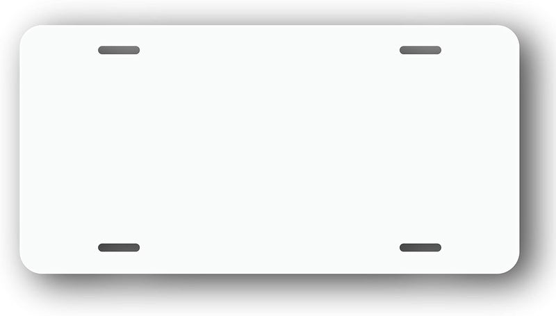 Wrapco Graphics لوحة ترخيص فارغة (1، أبيض) - Image 1