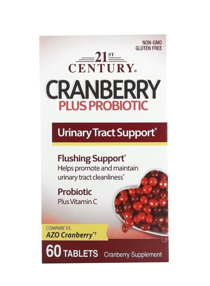 21st Century Cranberry with Probiotics 60 Tablets - Image 1