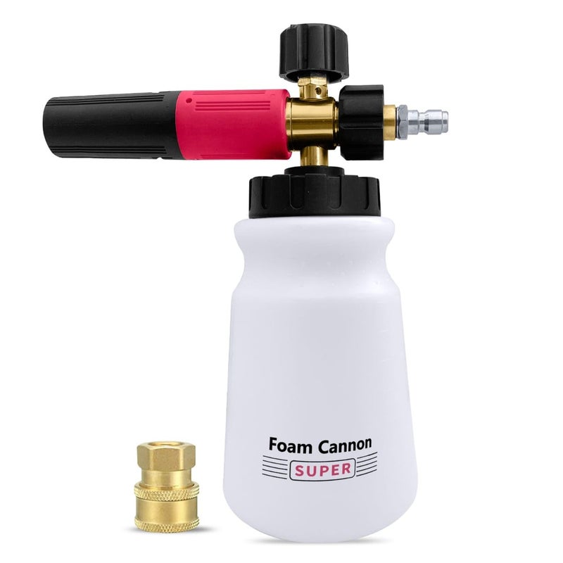 KRISHAK TOOLS Foam Cannon Super Snow Foam Lance Foam Blaster 14 Quick Connector for Pressure Washer - Image 1
