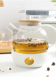 LOOPITYS 1000mlGlass Teapot with Infuser for Loose Tea and Blooming Tea, Heat Resistant Glass Teapot and Kettle for Stovetop, Perfect Tea Maker  - Image 4