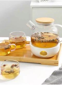LOOPITYS 1000mlGlass Teapot with Infuser for Loose Tea and Blooming Tea, Heat Resistant Glass Teapot and Kettle for Stovetop, Perfect Tea Maker  - Image 5