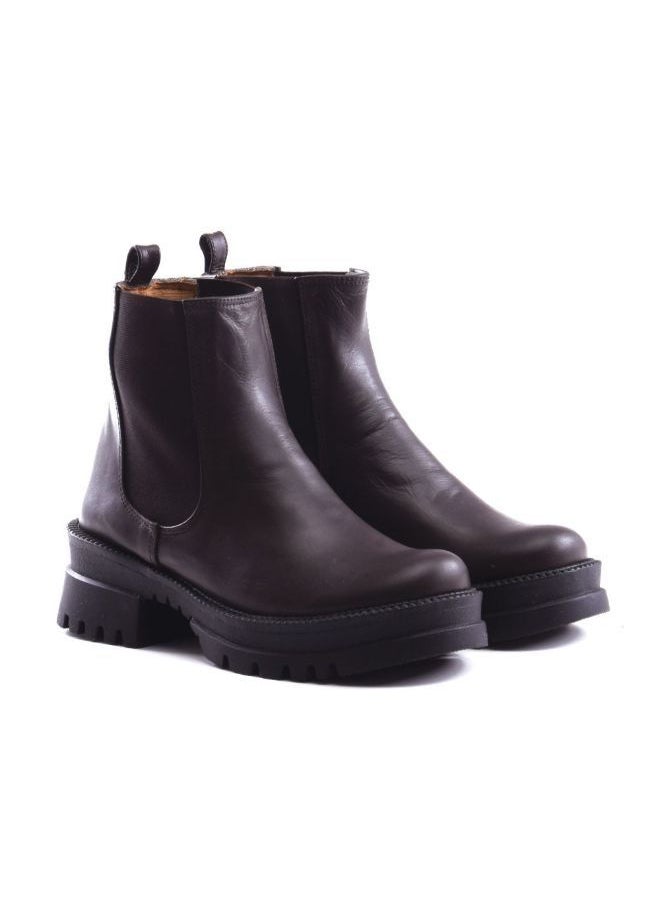 Mr.joe Boot For Women  Genuine Leather Brown  - Image 2