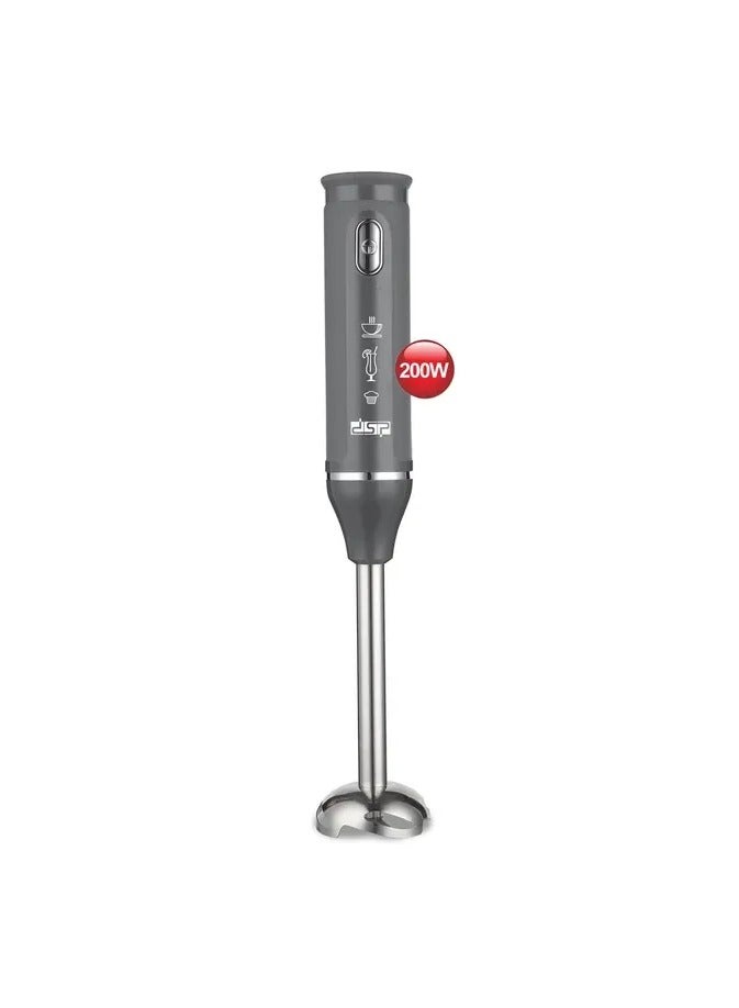 DSB DSP Hand Blender, 200W, with Full Copper Motor, Stainless Steel Shaft Single Speed ​​and Detachable Body, KM1094 - SS304 Stainless Steel Blade - Detachable Stainless Steel Parts for Easy Operation and Cleaning Black, - Image 1