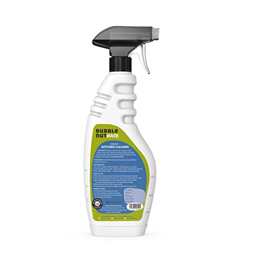 BubbleNut Wash- Natural, Organic Multipurpose Kitchen Cleaner Spray - for Oven, Chimney, Gas Stove, Sink, Slab, Platform, Tiles- Hard Stain & Grease Remover (500 ml X 2) - Image 2